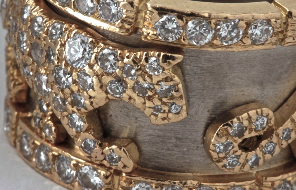 Women's CARTIER Diamond Gold Iconic Panther Ring