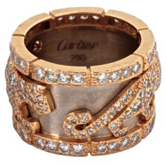 CARTIER Diamond Gold Iconic Panther Ring