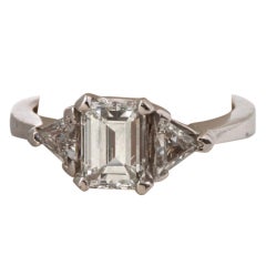 1.16 c Diamond Platinum Engagement Ring