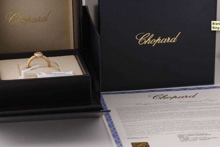 CHOPARD Yellow Gold HAPPY DIAMONDS Ring