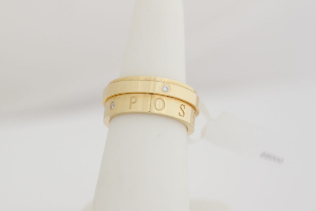 Contemporary PIAGET Diamond Yellow Gold Excentrique For Sale