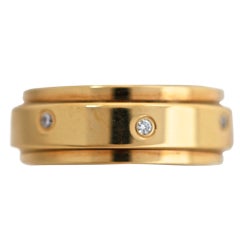 PIAGET Diamond Yellow Gold Thin Bandeau Ring