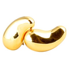 TIFFANY & CO Elsa Peretti Gold Bean Earrings