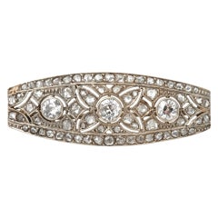 Diamond Platinum Antique Brooch