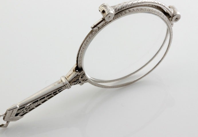 Gold Art Deco Bi-focal Opera Glasses