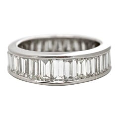 Baguette Diamond Platinum Eternity Ring