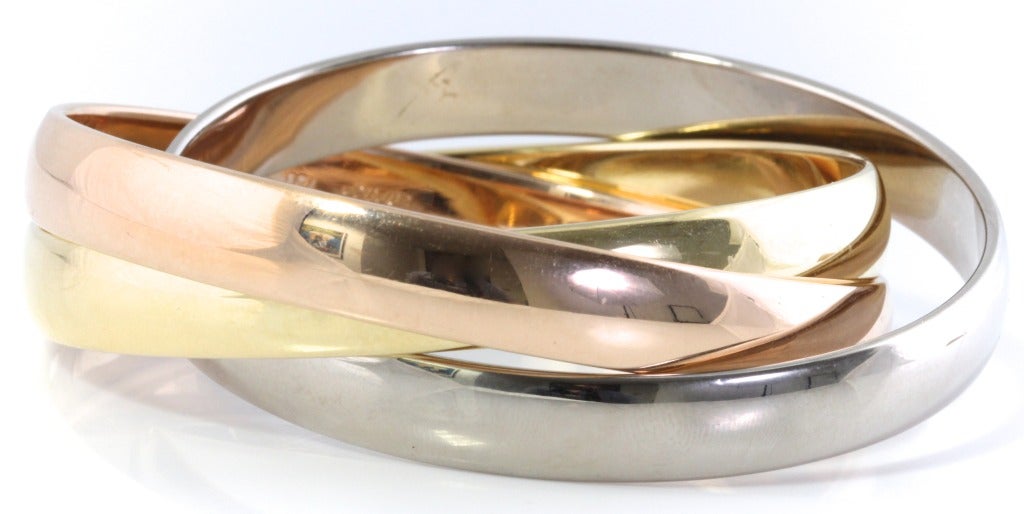 CARTIER Tri-Color Trinity Gold Bracelet