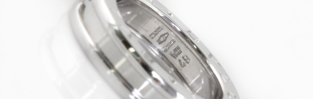 BVLGARI BULGARI White Gold B-zero 1 Ring In Excellent Condition For Sale In Los Angeles, CA