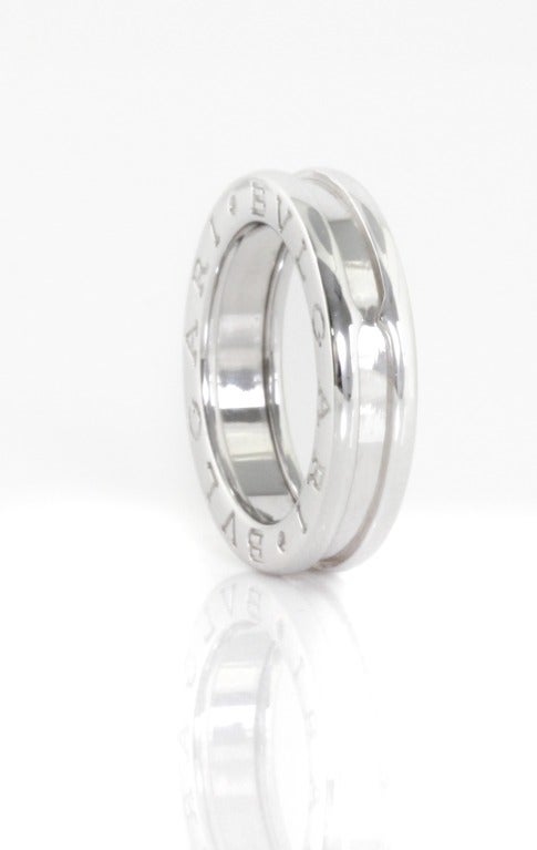 Women's or Men's BVLGARI BULGARI White Gold B-zero 1 Ring For Sale