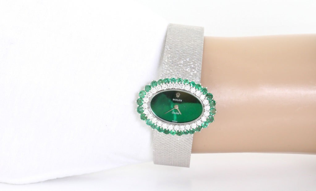 emerald face rolex