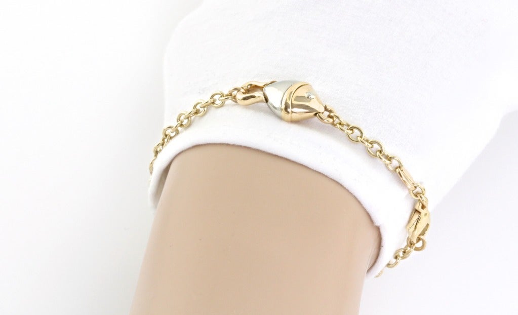 This Bvlgari bracelet has two gold fish (