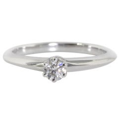 TIFFANY & CO. Platinum Diamond Engagement Ring
