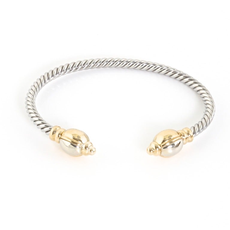 BULGARI Gold Cuff White and Yellow Gold