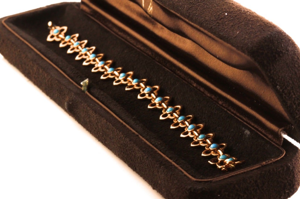 Contemporary VAN CLEEF & ARPELS Turquoise Gold Bracelet