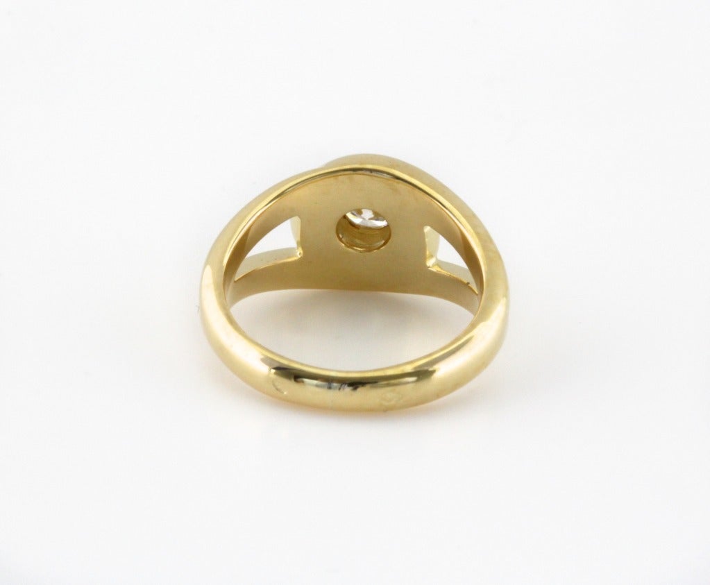 CARTIER Diamond Gold Engagement/Cocktail Ring For Sale 1