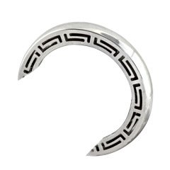 VERSACE White Gold Cut-out Ring