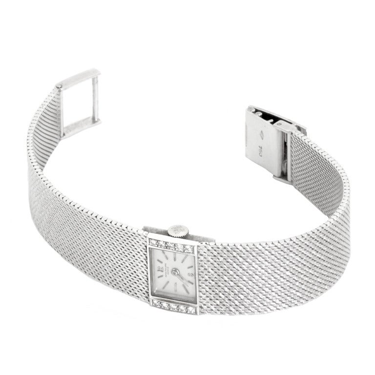 Patek Philippe Lady's White Gold and Diamond Bracelet Watch