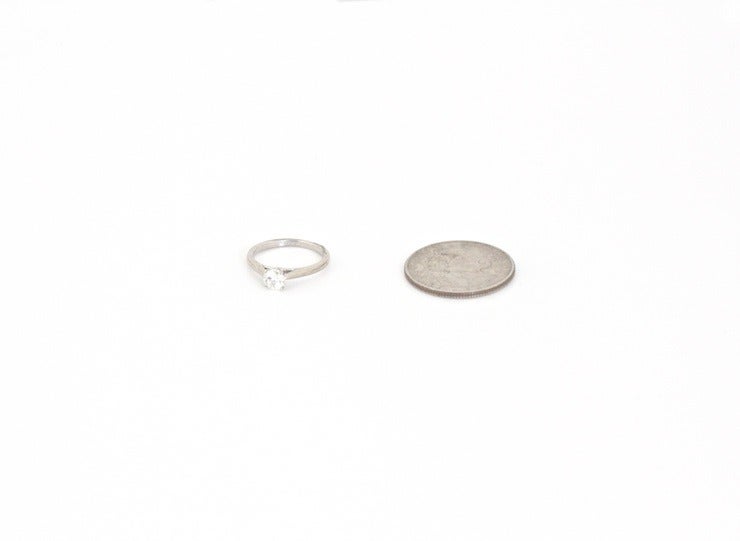 CARTIER Diamond Platinum Engagement Ring For Sale 6