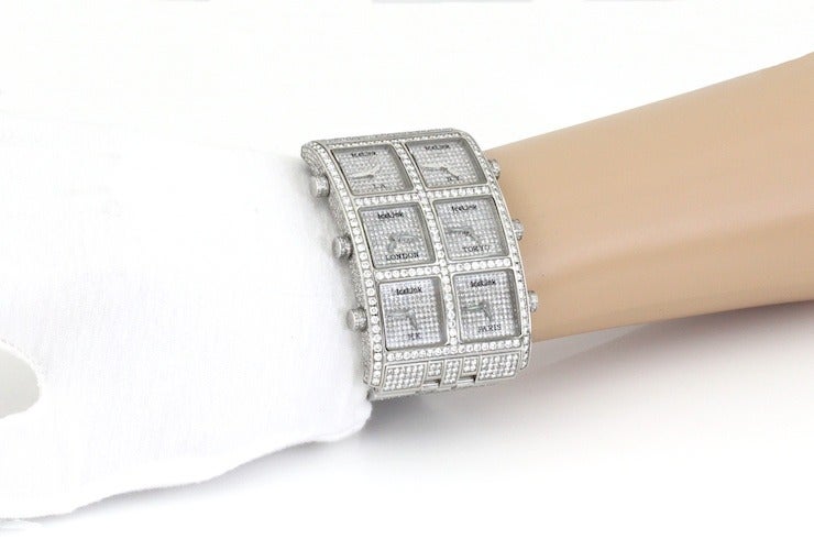 Icelink Stainless Steel and Diamond Presidential Ambassador Wristwatch