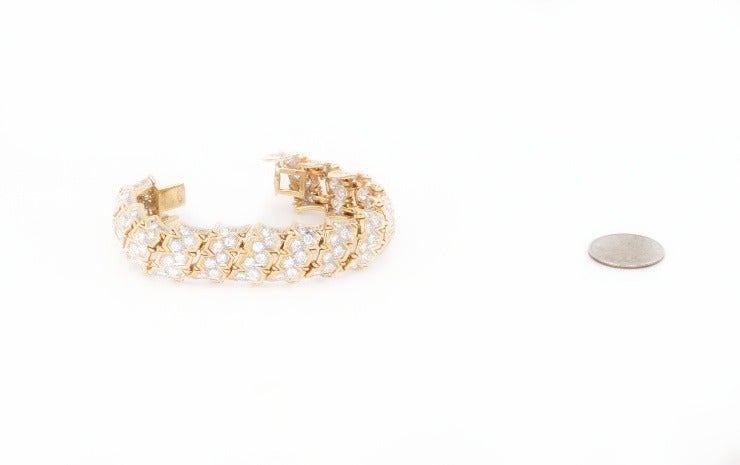 Diamond and Gold Bracelet For Sale 6