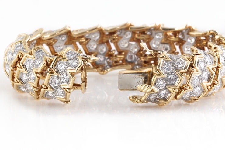 Diamond and Gold Bracelet For Sale 1