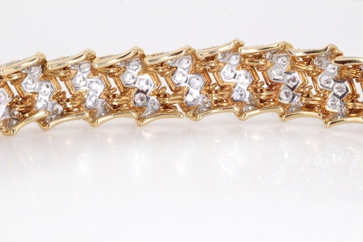 Diamond and Gold Bracelet For Sale 3