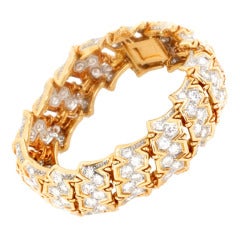 Diamond and Gold Bracelet