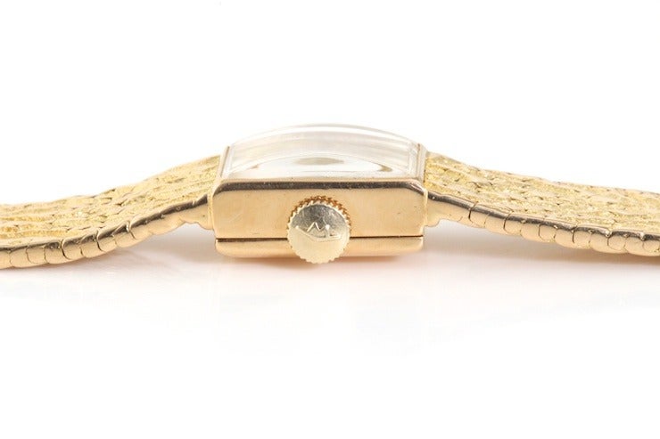 Tiffany & Co. Lady's Yellow Gold Bracelet Watch In Good Condition For Sale In Los Angeles, CA