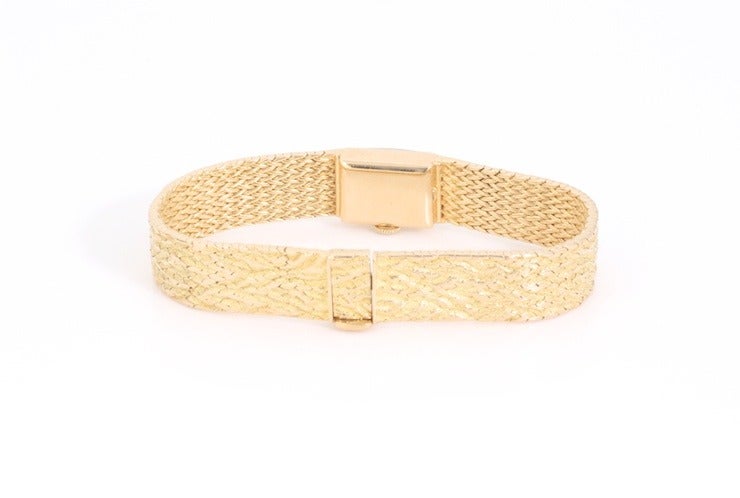 Tiffany & Co. Lady's Yellow Gold Bracelet Watch For Sale 1
