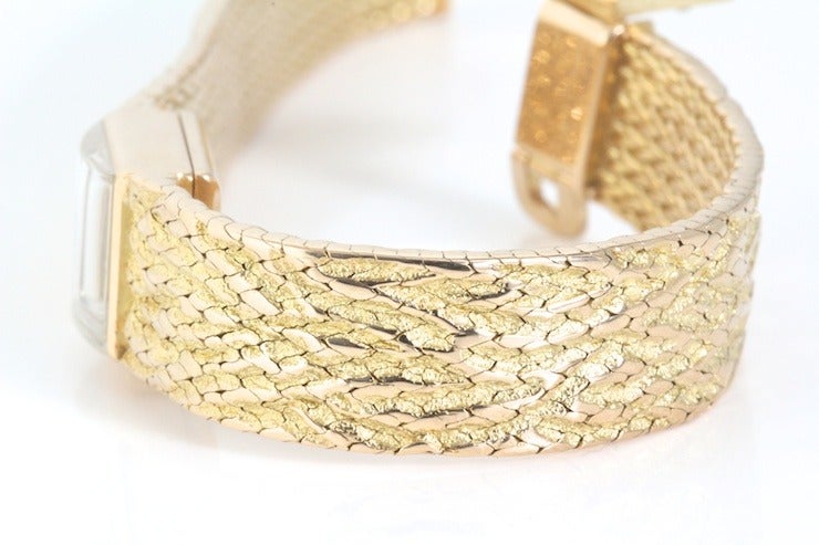 Tiffany & Co. Lady's Yellow Gold Bracelet Watch For Sale 2