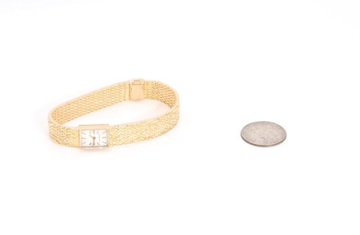 Tiffany & Co. Lady's Yellow Gold Bracelet Watch For Sale 5