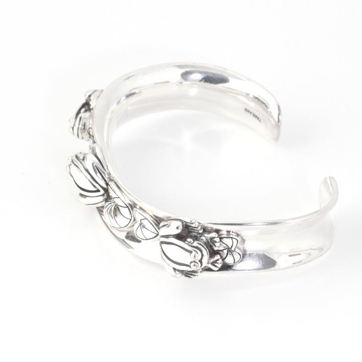 KIESELSTEIN-CORD Silver Frog Cuff Bracelet