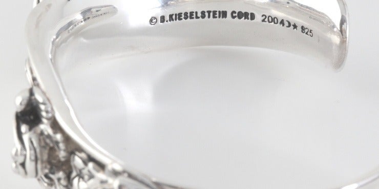 KIESELSTEIN-CORD Silver Frog Cuff Bracelet For Sale 2