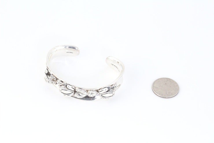 KIESELSTEIN-CORD Silver Frog Cuff Bracelet For Sale 3