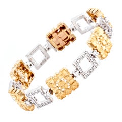 CARRERA Y CARRERA Diamond Gold Ginko Leaf Bracelet