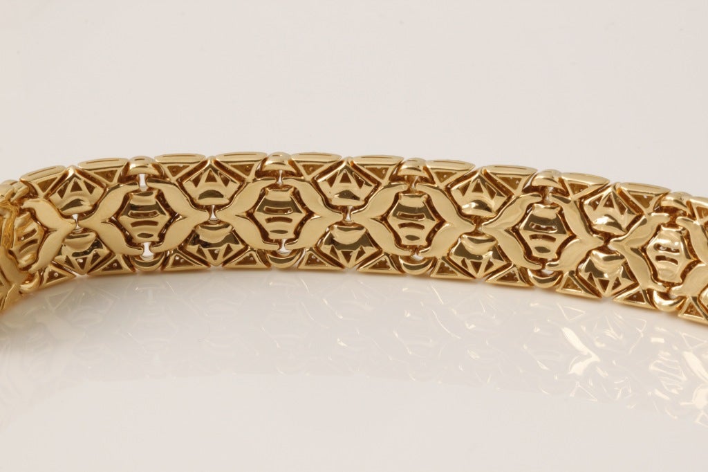 BULGARI  'TRIKA'  Diamond Gold Necklace and Bracelet 3
