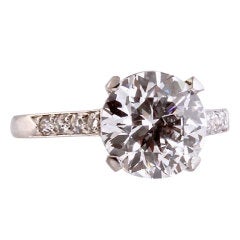 CARTIER 1930's  Diamond Engagement Ring