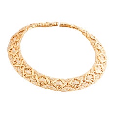 BULGARI 'TRIKA' Diamond and Gold Necklace