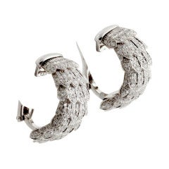 ROBERTO COIN  Diamond Earrings Cobra Collection