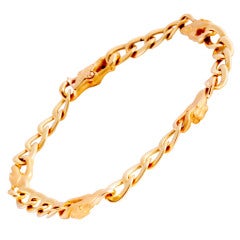 CARRERA Y CARRERA Yellow Gold Panther Link Chain Bracelet