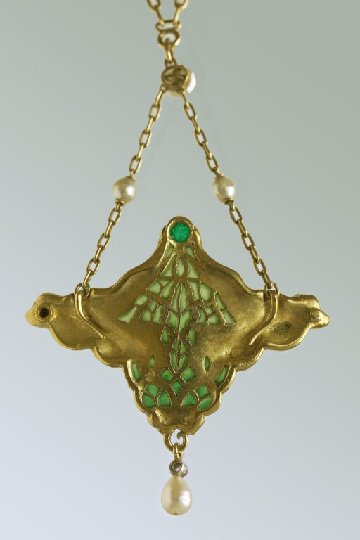 Women's JOE DESCOMPS 'The Melusines' Art Nouveau Pendant / Brooch