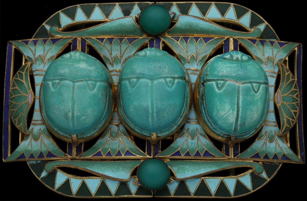 PIEL FRERES Egyptian Revival Buckle Belle Epoque Period