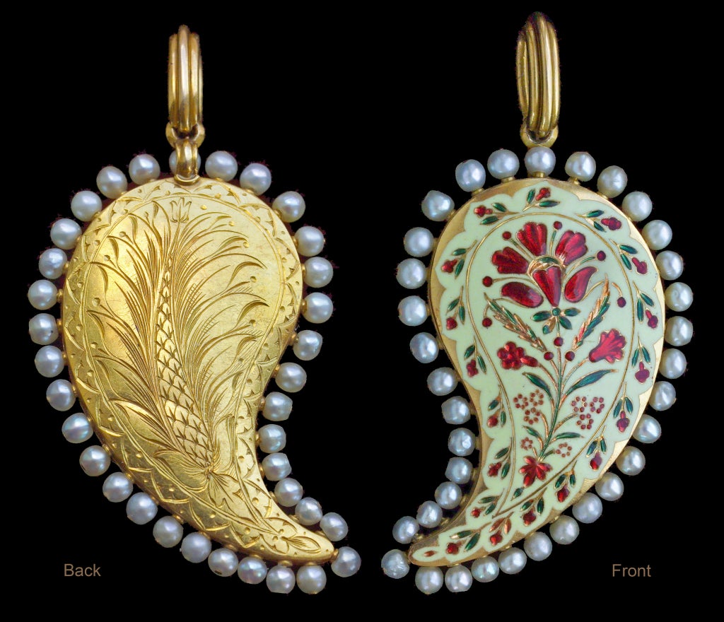 ROBERT PHILLIPS Pendentif ancien d'inspiration moghole victorienne