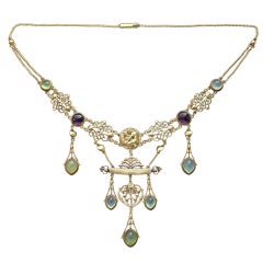 HENRY WILSON The Apollo Rare Art Nouveau Necklace 3