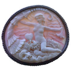 Karl and Maria Berthold Symbolist Cornucopia Venus Shell Silver Brooch 7