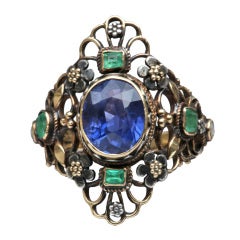 ARTHUR and GEORIE GASKIN Superb Arts and Crafts Ring at 1stDibs