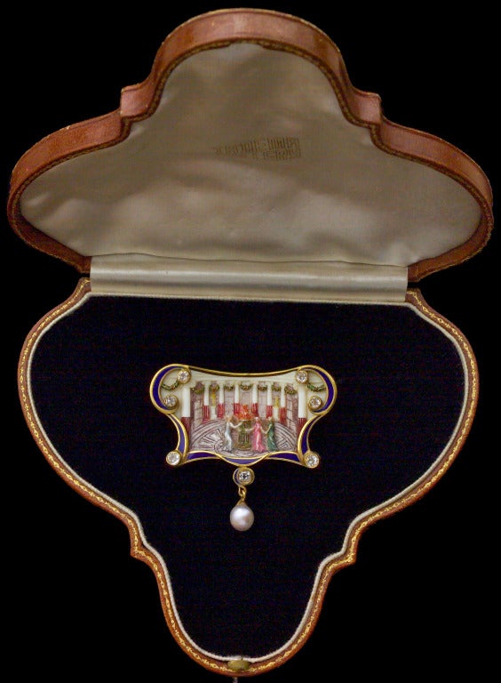 René Foy Art Nouveau The Vestal Virgins Brooch Pendant 2