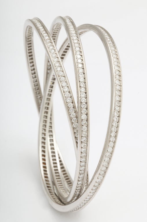 CARTIER Trinity Diamant-Armreif aus Weißgold