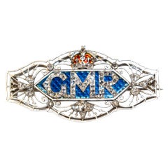 Period  H.M King George V Royal Presentation Brooch