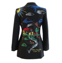 Moschino Blazer with folkloric embroidered motif
